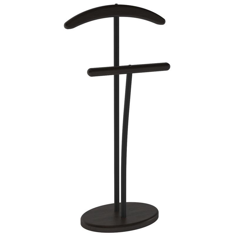 Изображение товара Вешалка напольная костюмная венге/черный 1050 мм металл