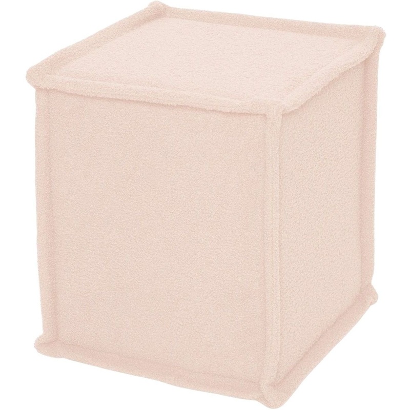 Изображение товара Пуф Куба бежевый (велюр, 380х380х450 мм)