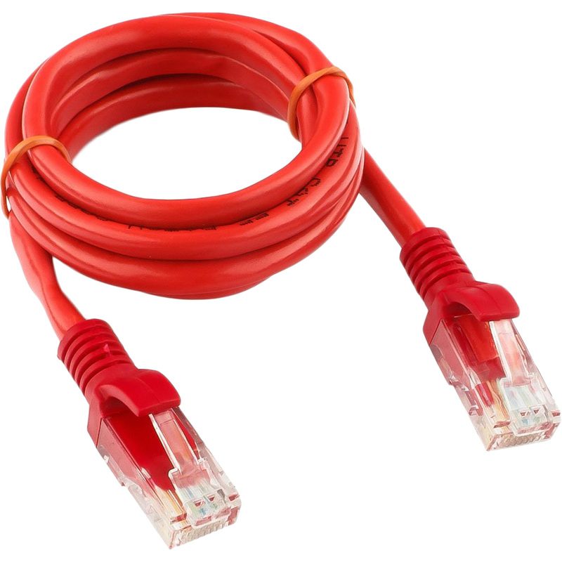 Изображение товара Патч-корд витая пара Cablexpert PP12-1M/R 5e 1 м для сети Ethernet