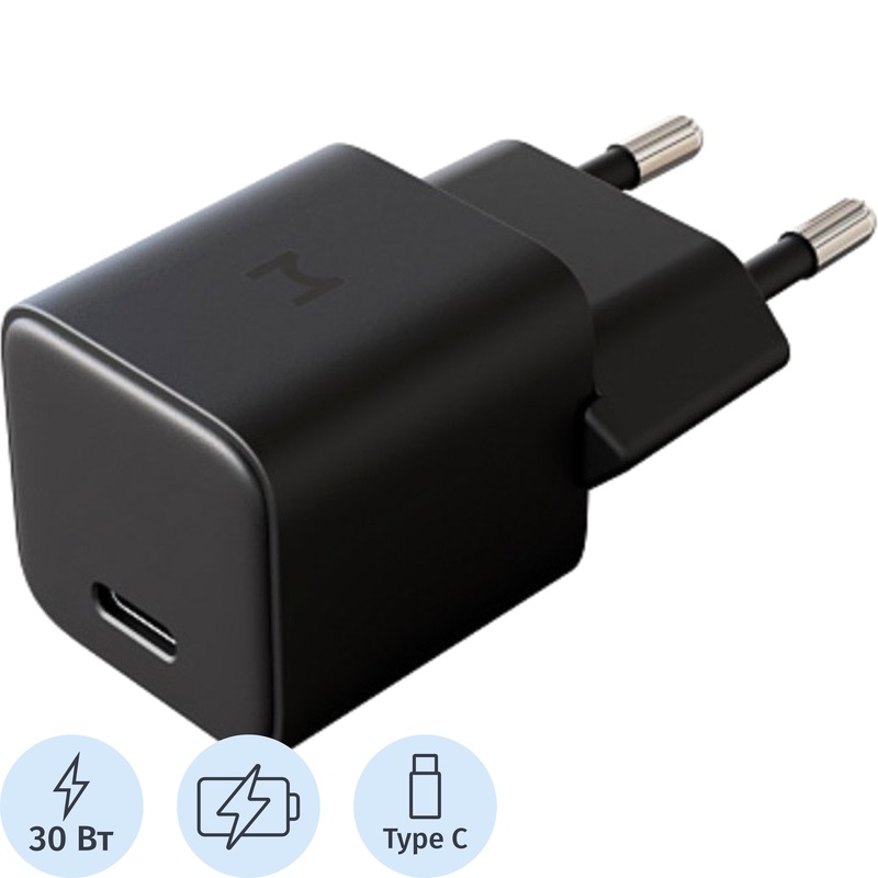 Изображение товара Сетевое зарядное устройство Magssory Nano 30 Вт USB Type-C GaN QC3.0 PD3.0