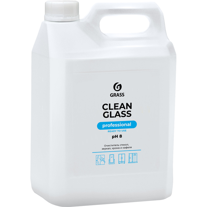 Изображение товара Средство для мытья стекол/зеркал и поверхностей Grass Clean Glass Prof 5 л