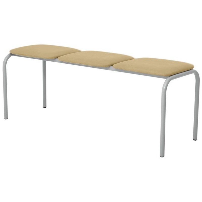 Изображение товара Банкетка трехместная Твист БМ 12 бежевая (искусственная кожа, 1215x405x465 мм)