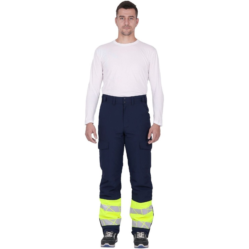 Изображение товара Брюки рабочие зимние мужские Active с СОП синие/жёлтые