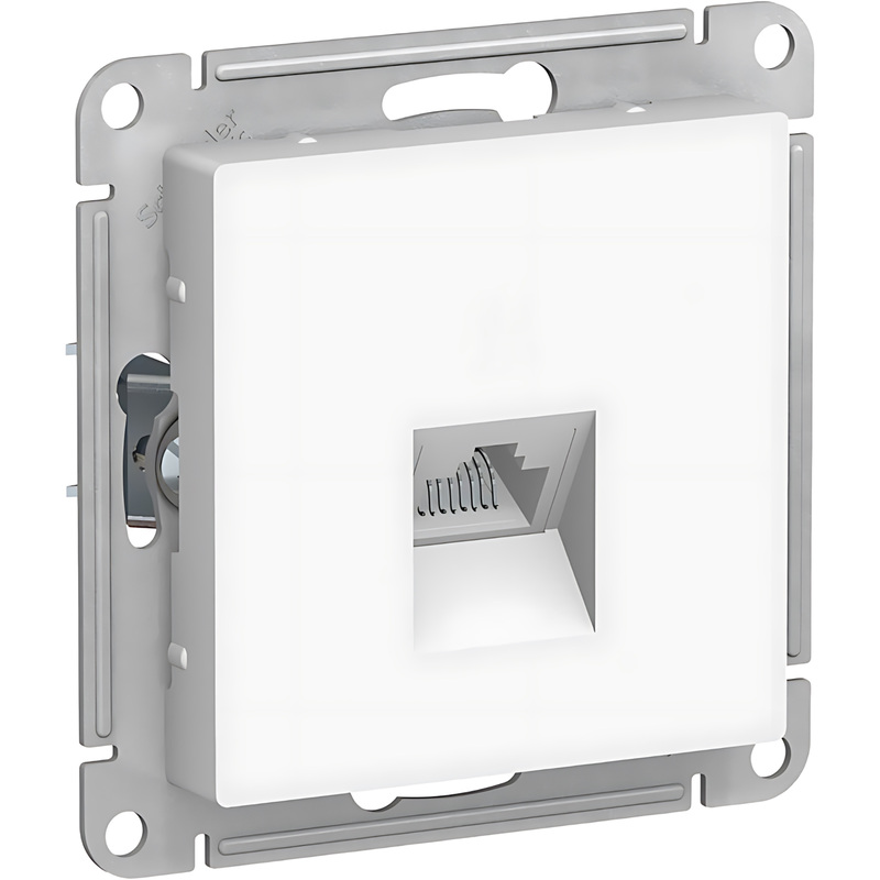 Изображение товара Розетка компьютерная AtlasDesign 1-м RJ45 кат.5E белая