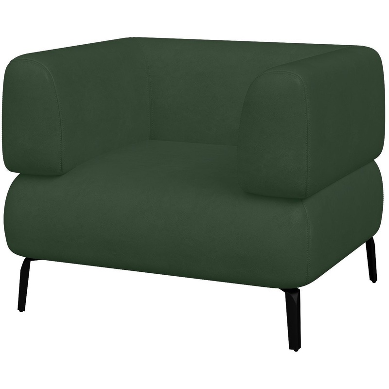 Изображение товара Кресло Флойд Fd1-2 элегантное офисное из искусственной кожи Темно-зеленое