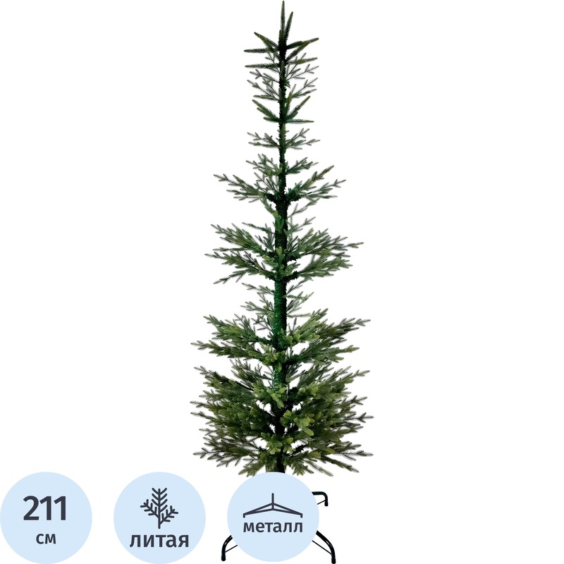 Изображение товара Ёлка искусственная новогодняя Green Trees Роззано Люкс напольная 2.11 м