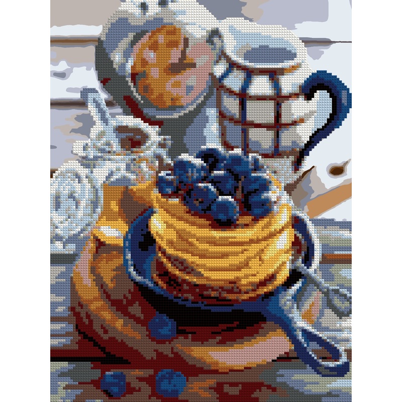 Изображение товара Алмазная мозаика Lori Черничные панкейки