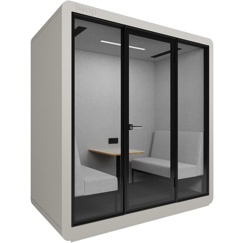 Изображение товара Кабина акустическая LWOP четырехместная черный/белый