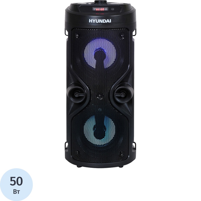 Изображение товара Портативная колонка Hyundai H-MC150 с Bluetooth и караоке Изображение товара Портативная колонка Hyundai H-MC150 с Bluetooth и караоке