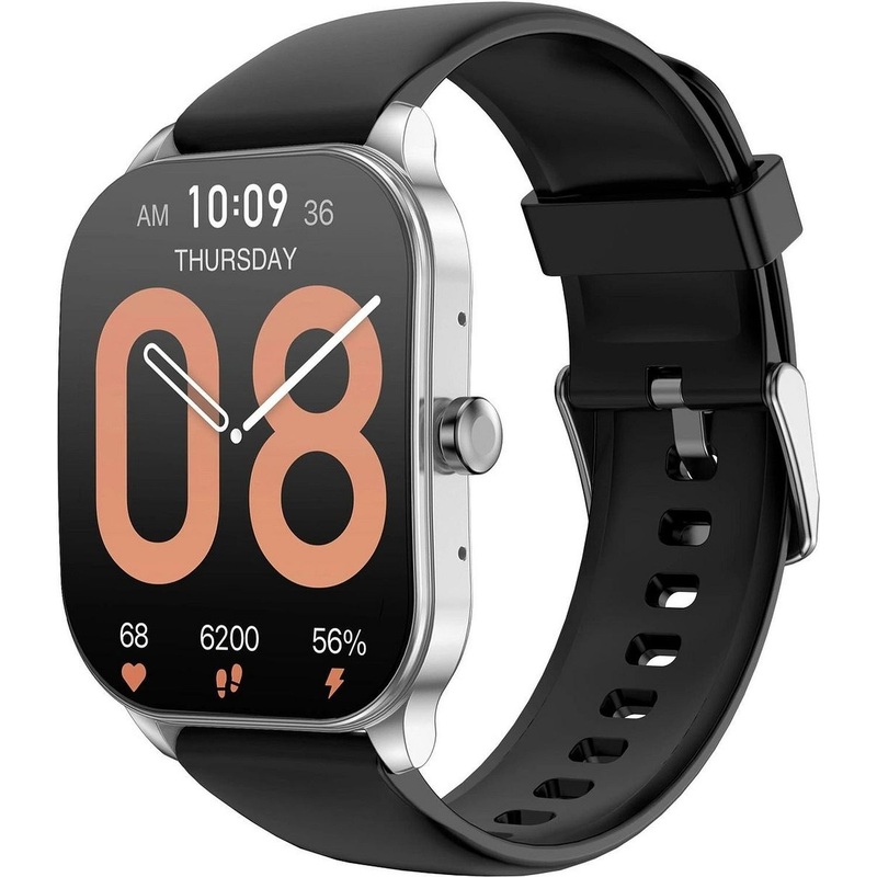 Изображение товара Смарт-часы Amazfit POP 3S A2318 черные/серебристые с пульсометром