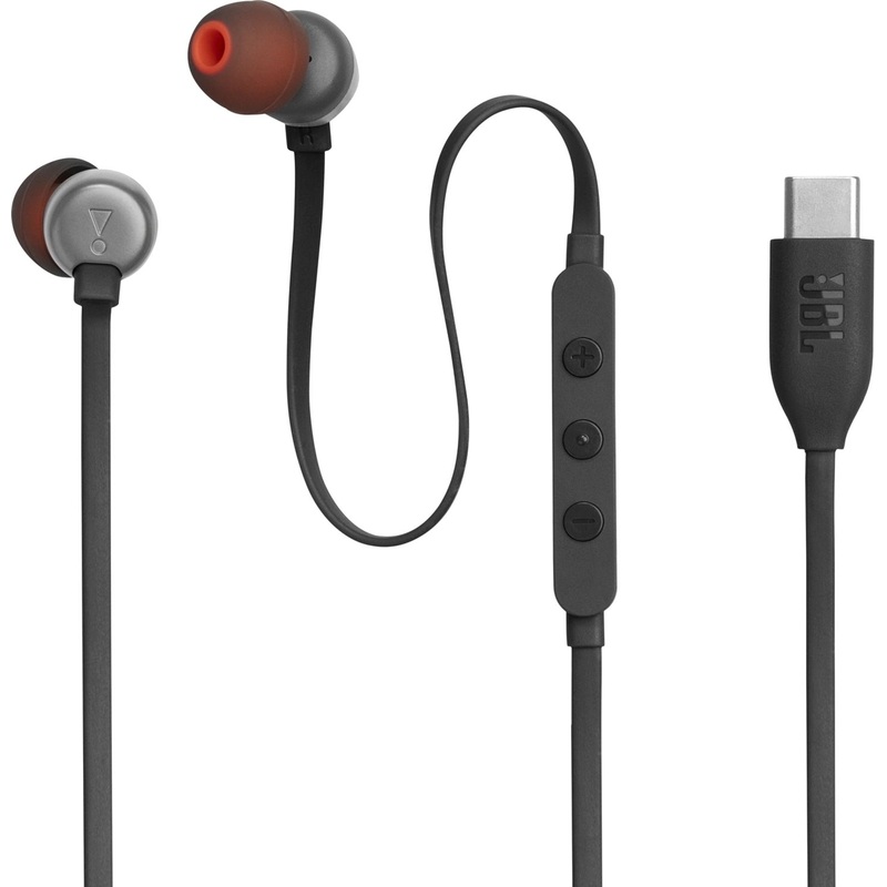 Изображение товара Наушники JBL JBLT310CBLK внутриканальные проводные черные с микрофоном