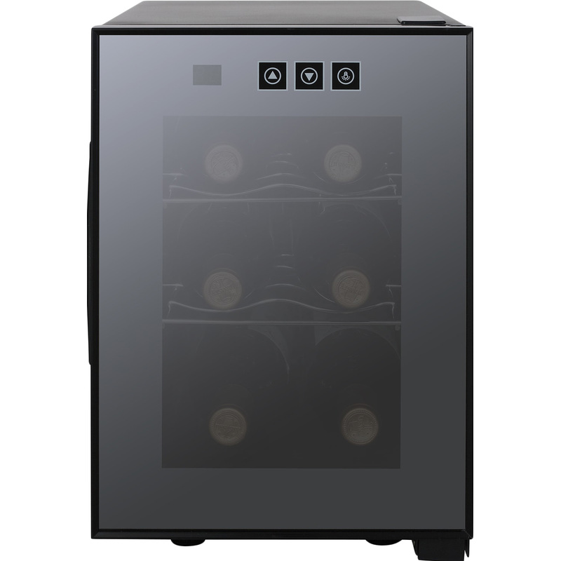 Изображение товара Винный шкаф Viatto VA-JC16 черный 16 литров с дисплеем и тонированным стеклом