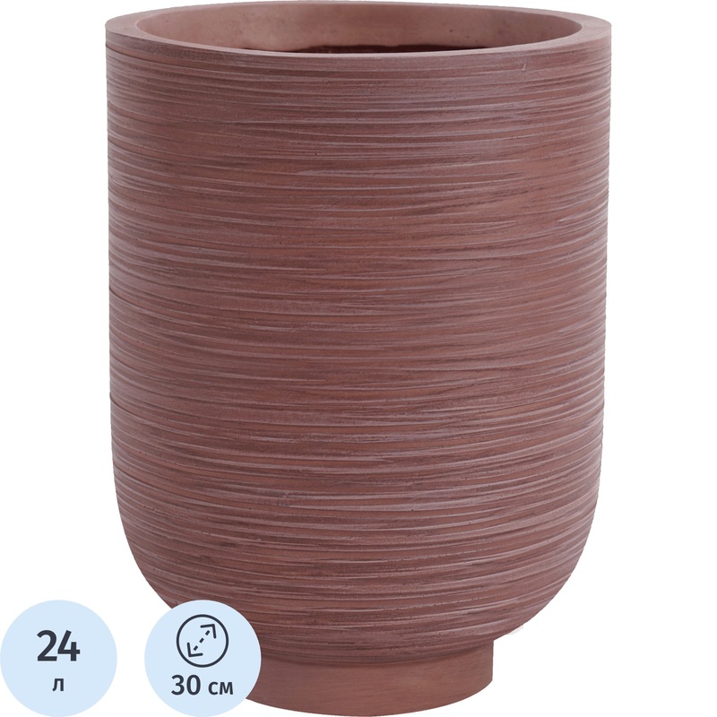 Изображение товара Кашпо Idealist lite Нео 24 л шоколадное (40x30 см)