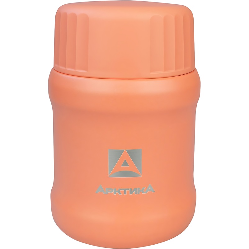 Изображение товара Термос с узким горлом Арктика 500 мл коралловый с ложкой для еды и напитков