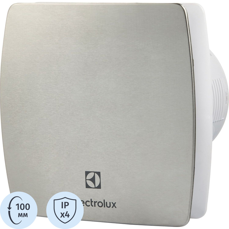 Изображение товара Вентилятор осевой Electrolux Argentum EAFA-100TH 100 м3/ч IPX4 длительный срок службы