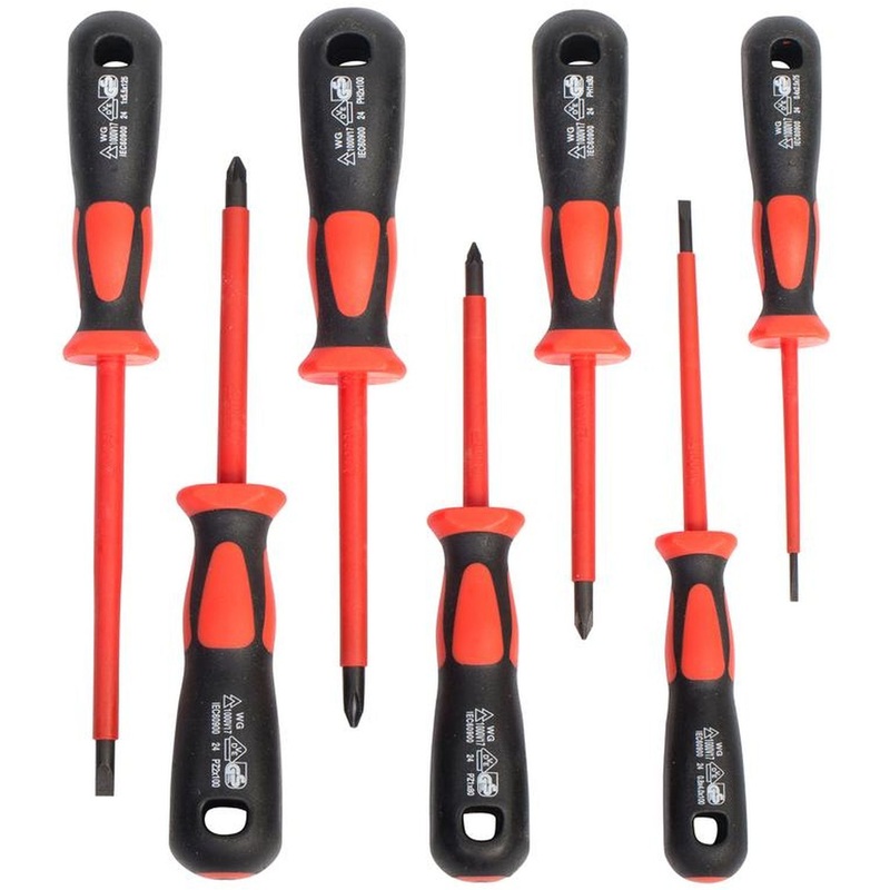 Изображение товара Набор отвёрток КВТ НИО-5507 7 предметов для электромонтажа, с изоляцией
