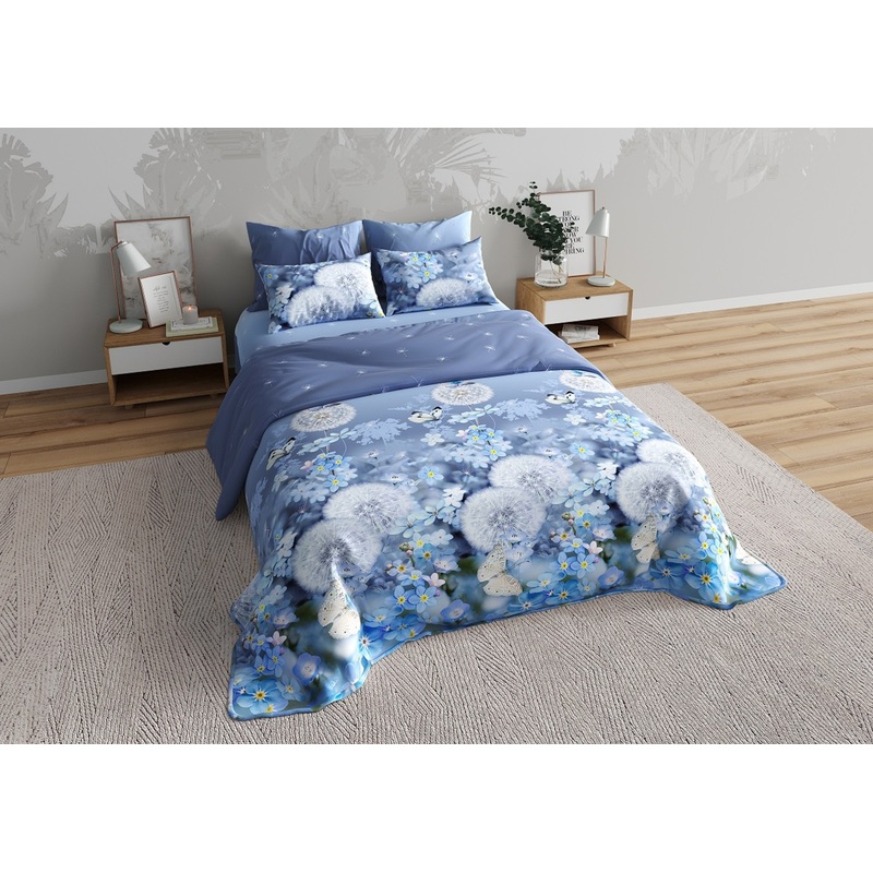 Изображение товара Постельное белье Lovely textile Одуванчики из перкаля 2-спальное