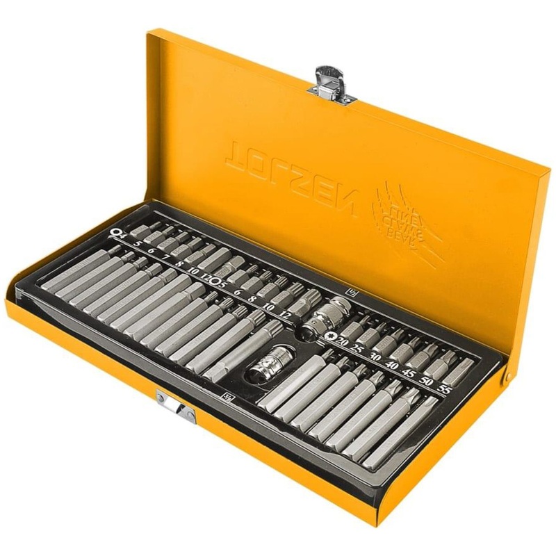 Изображение товара Набор бит Tolsen 40 предметов TT20385 для шуруповёртов, профессиональный инструмент