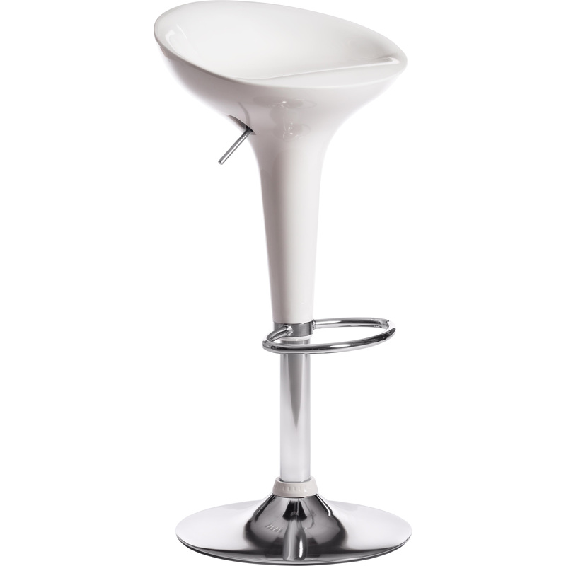 Изображение товара Барные стулья TetChair Nail белые с металлическим каркасом 2 шт