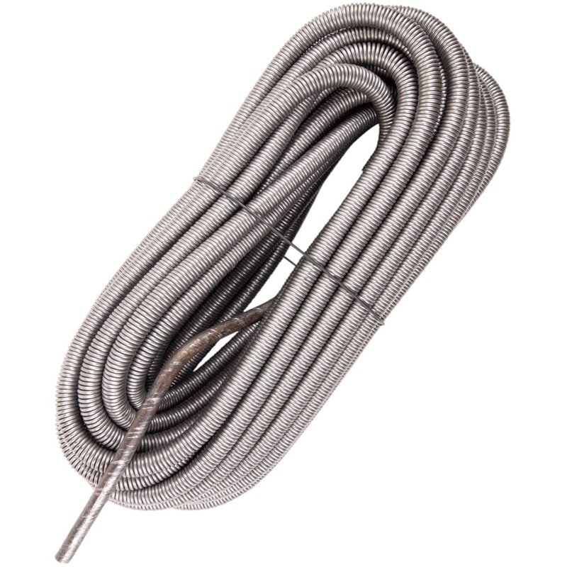 Изображение товара Уценка. Трос сантехнический пружинный РосТрос 13 мм 20 м (ТСК1320)