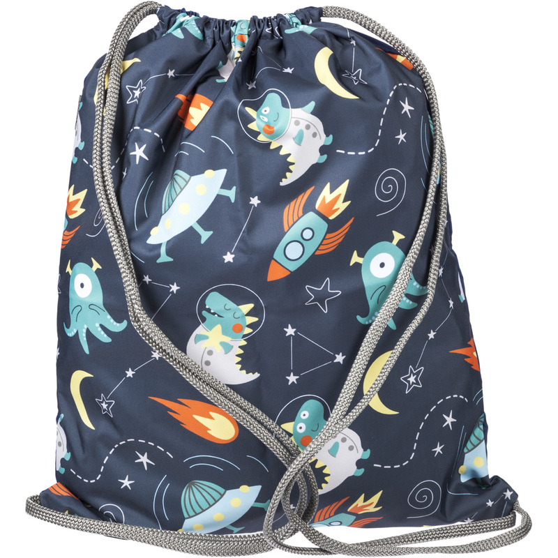 Изображение товара Мешок для сменной обуви Комус Класс Космос 360x470 мм синий с одним отделением