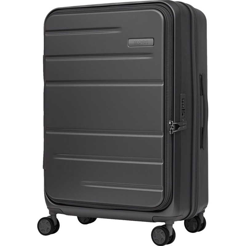 Изображение товара Чемодан Fabretti размер M 67 л из поликарбоната серый для путешествий