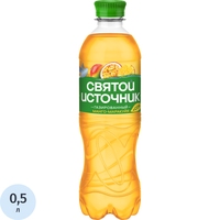 Вода питьевая Святой источник Вода+Сок газированная со вкусом манго и  маракуйи 0.5 л