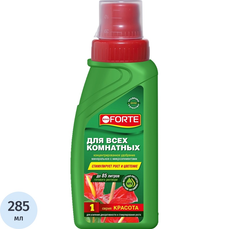 Изображение товара Жидкое удобрение Bona Forte Красота 285 мл для комнатных растений