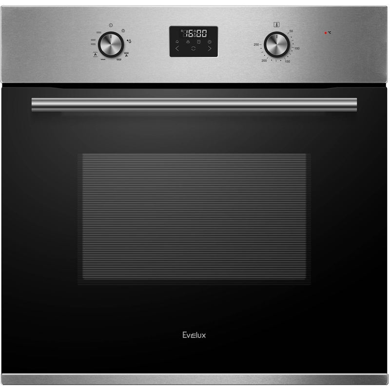 Изображение товара Электрический духовой шкаф Evelux EO 630 PX с грилем и конвекцией серебристый 595х595 мм
