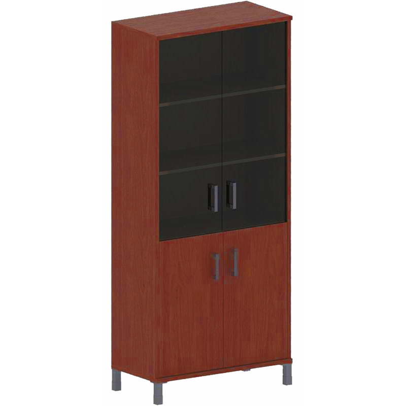 Изображение товара Шкаф для документов BornB-430.5 со стеклом бургунди 900х450х2054 мм