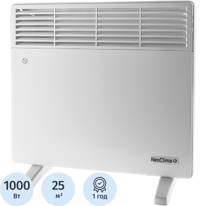 Изображение товара Конвектор Neoclima Comforte T1.0 белый (1000 Вт, с терморегулятором, 52387)