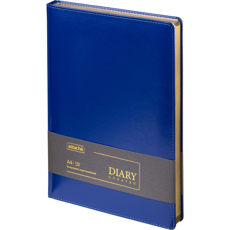 Изображение товара Ежедневник Attache Gold искусственная кожа А4 160 листов голубой
