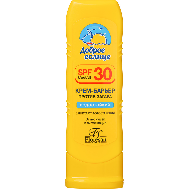 Изображение товара Крем солнцезащитный Доброе солнце SPF30 125 мл водостойкий с натуральными маслами