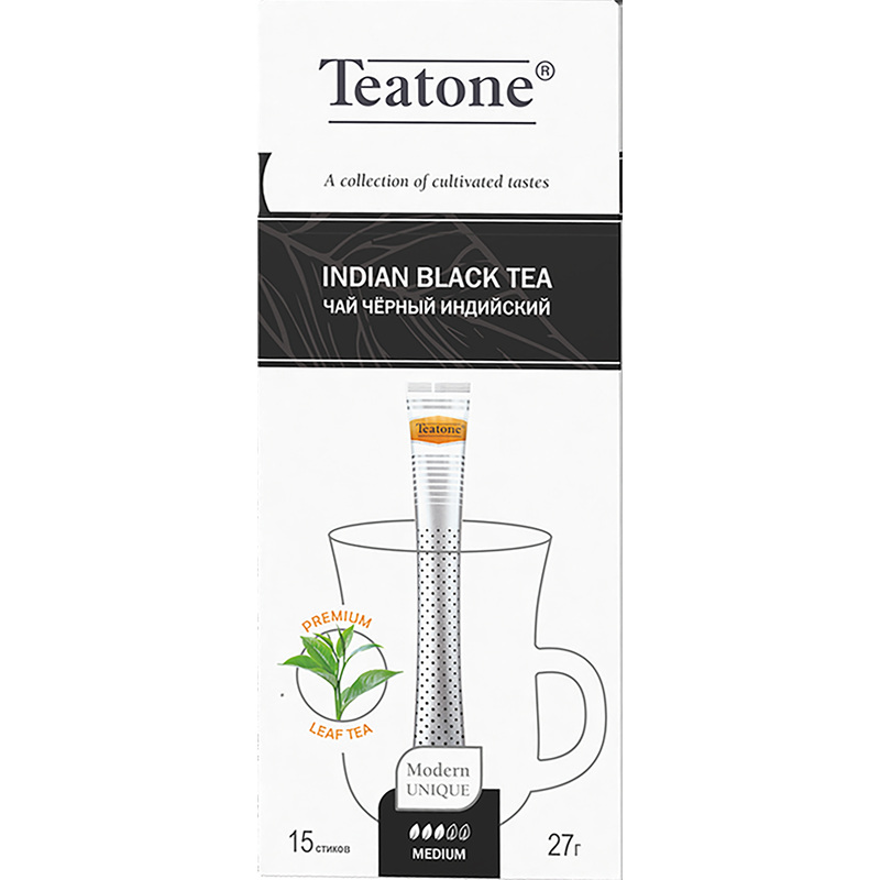Изображение товара Чай черный Teatone Black Tea 15 стиков для истинных ценителей