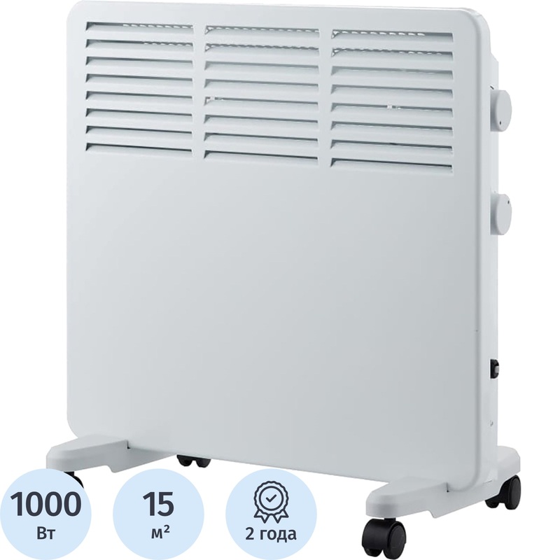 Изображение товара Конвектор Oasis VK-10 белый 1000 Вт с терморегулятором напольный и настенный
