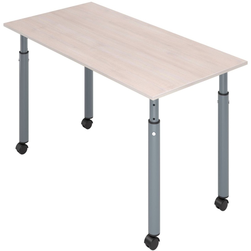 Изображение товара Ученический стол Комус Мебель Дуб шамони светлый 1200х600х580-820 мм
