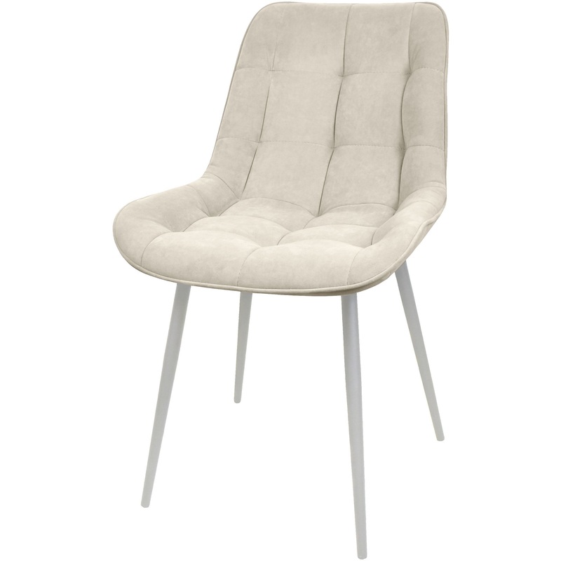 Изображение товара Обеденный стул Флоренция Эрго слоновой кости ткань металл стильный дизайн