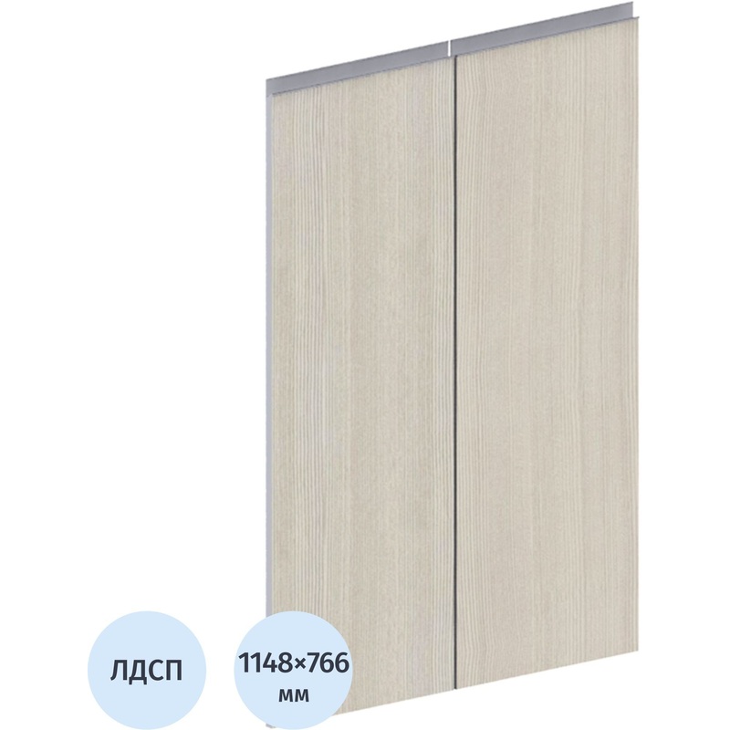 Изображение товара Двери средние Vita ЛДСП (сосна карелия, 766x1148 мм, 2 штуки)