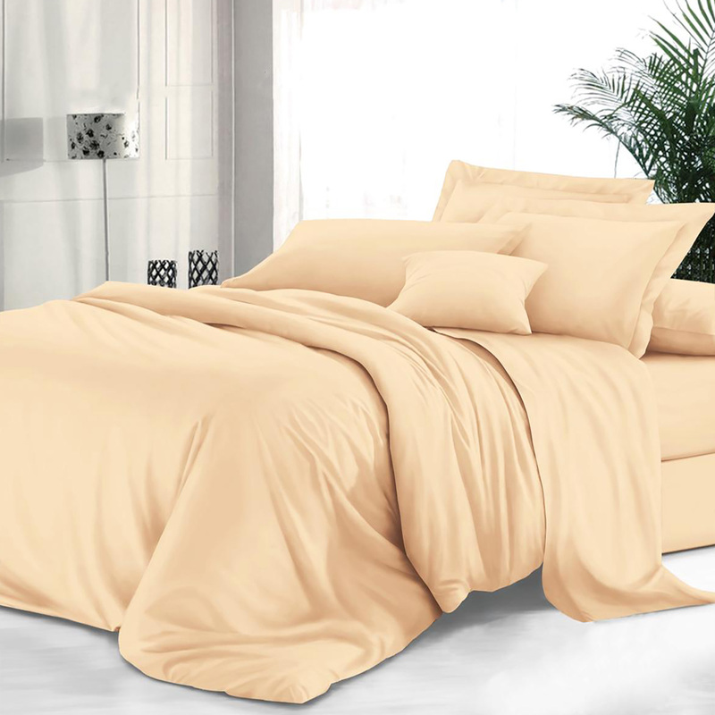 Изображение товара Постельное бельё Эльф Крем-брюле евро сатин 70x70 и 220x240 см комплект