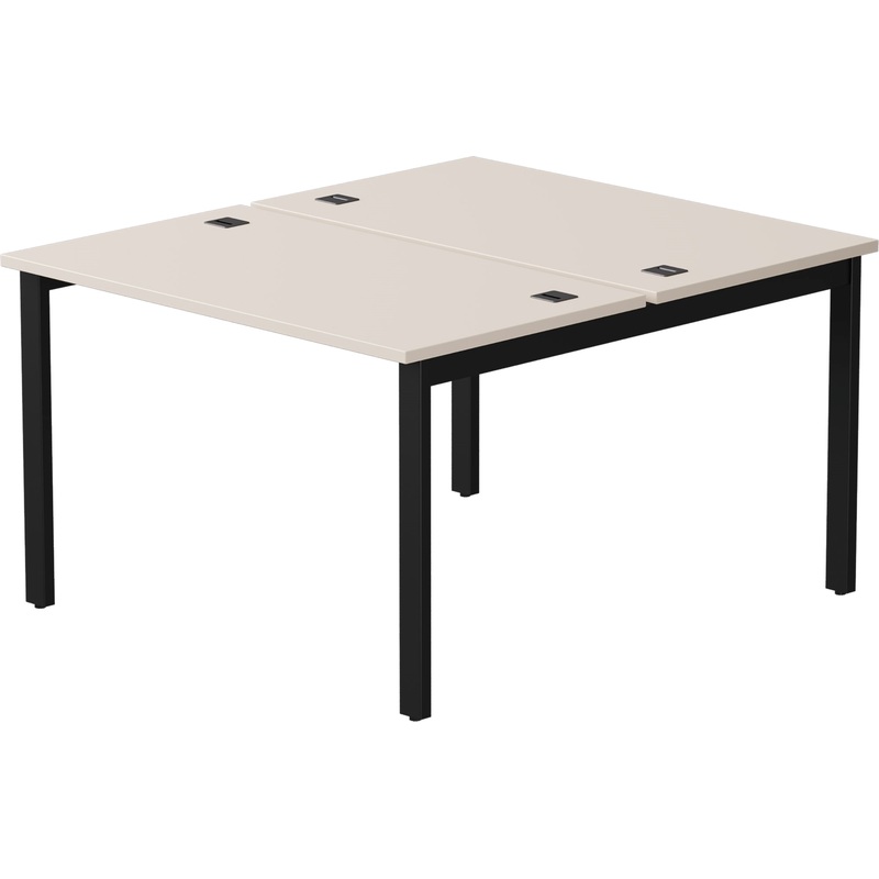 Изображение товара Рабочая станция EVO 254S018GU9005 двухместная кашемир/чёрная 1180х1370х755 мм