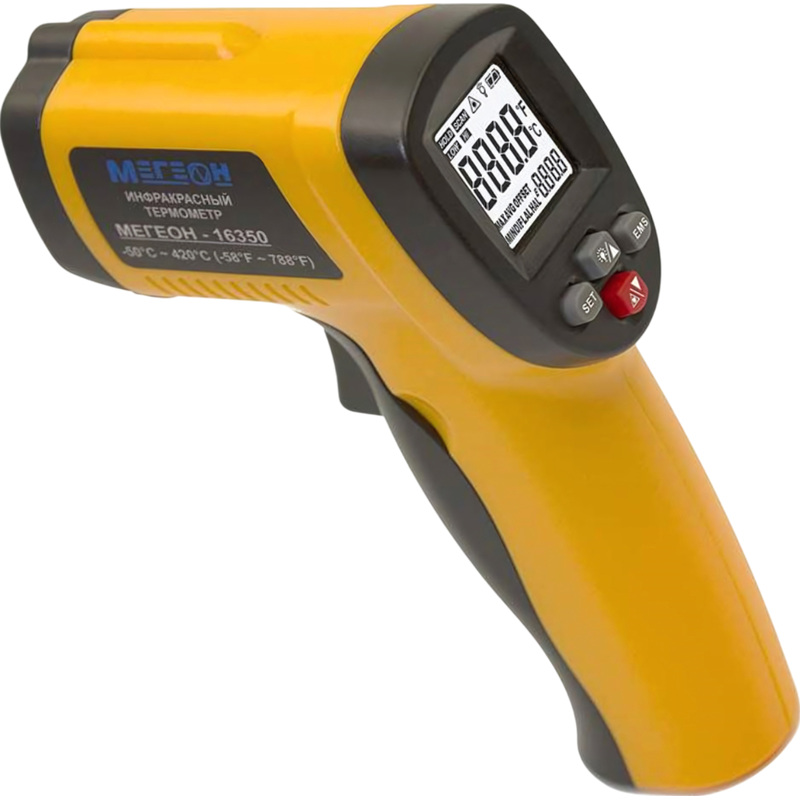 Изображение товара Пирометр Мегеон 16350 Лазерный измеритель температуры поверхностей