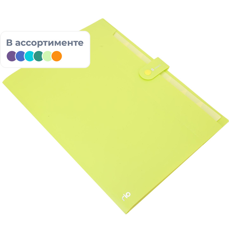 Изображение товара Папка-органайзер Deli Rio A4 8 отделений высокого качества для документов