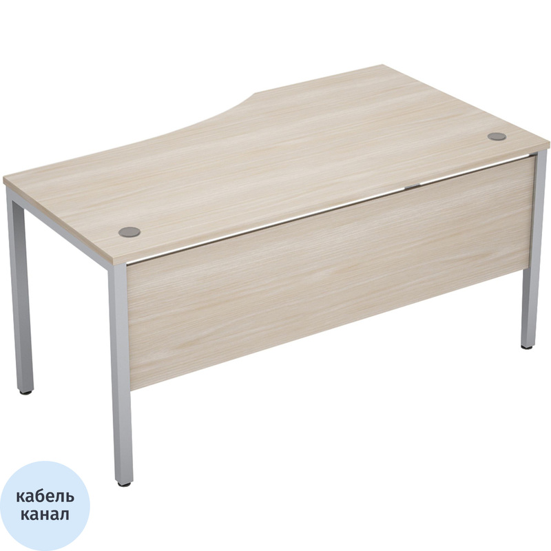 Изображение товара Эргономичный офисный стол Avance 6МД.021 правый бежевый серый 1600х900х750 мм