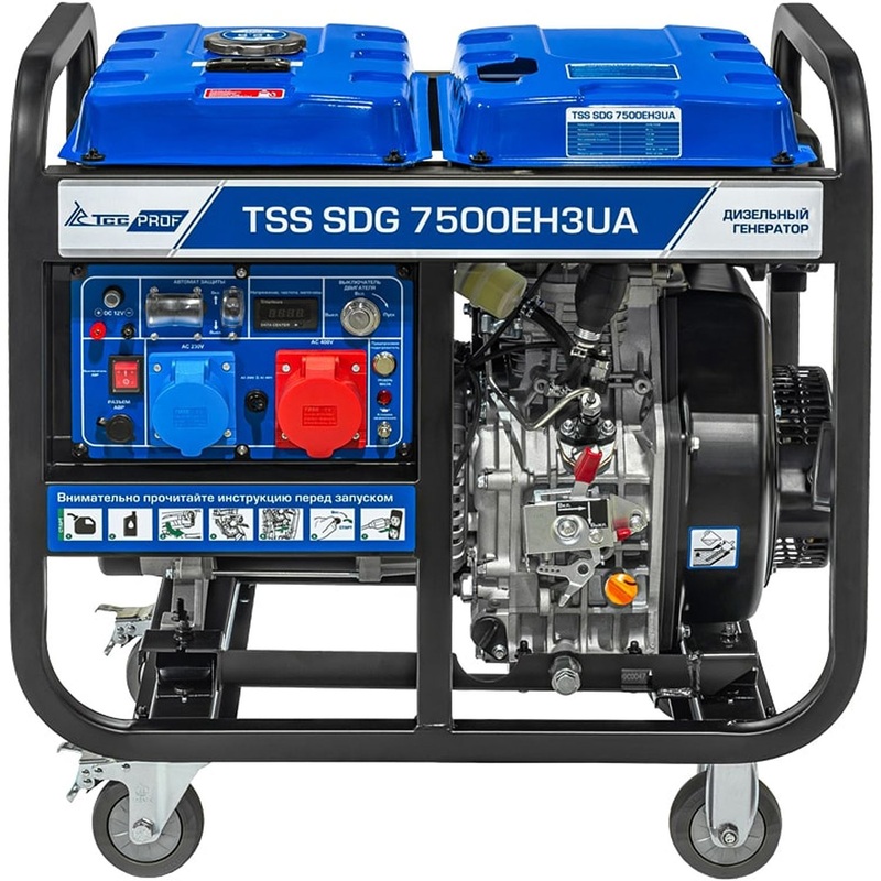 Изображение товара Дизельный генератор ТСС SDG 7500EH3UA 7.5 кВт резервное электроснабжение
