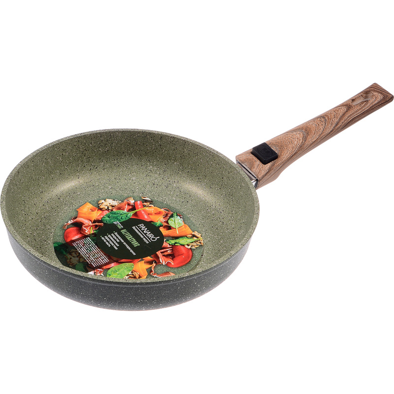 Изображение товара Сковорода Panairo OliverStone алюминий мраморное покрытие 26 см съемная ручка