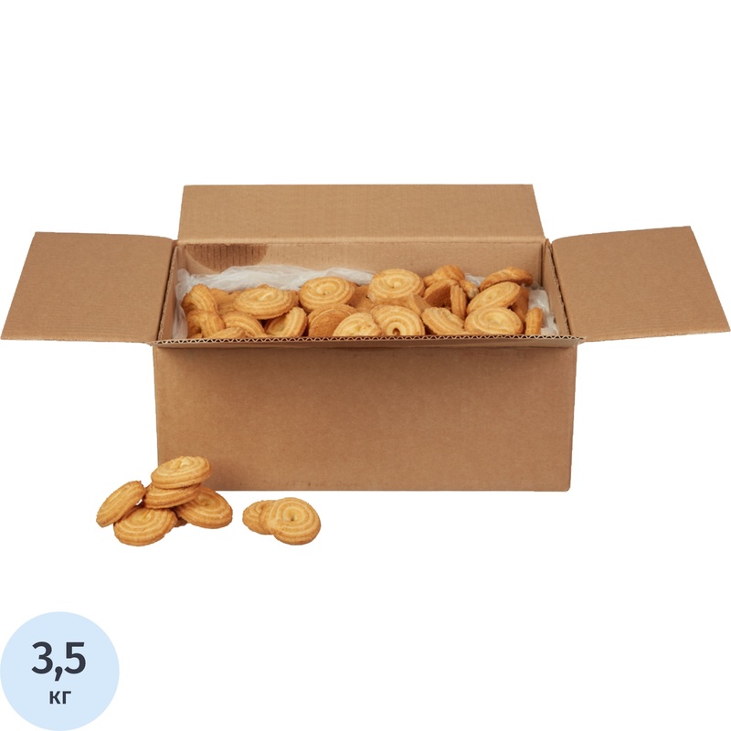 Изображение товара Печенье сдобное Яшкино Ванильное кольцо 3,5 кг настоящее вкусное и ароматное