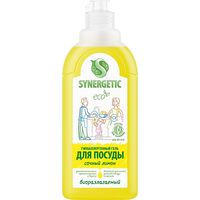Средство для мытья посуды Synergetic Сочный лимон гель 0.5 л