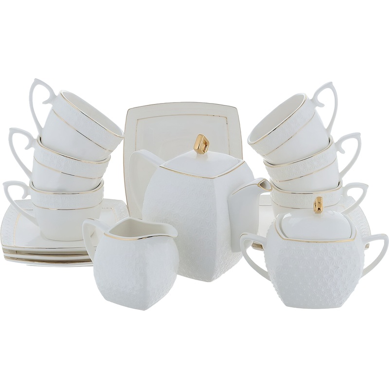 Изображение товара Сервиз чайный Korall Снежная Королева на 6 персон фарфор 15 предметов