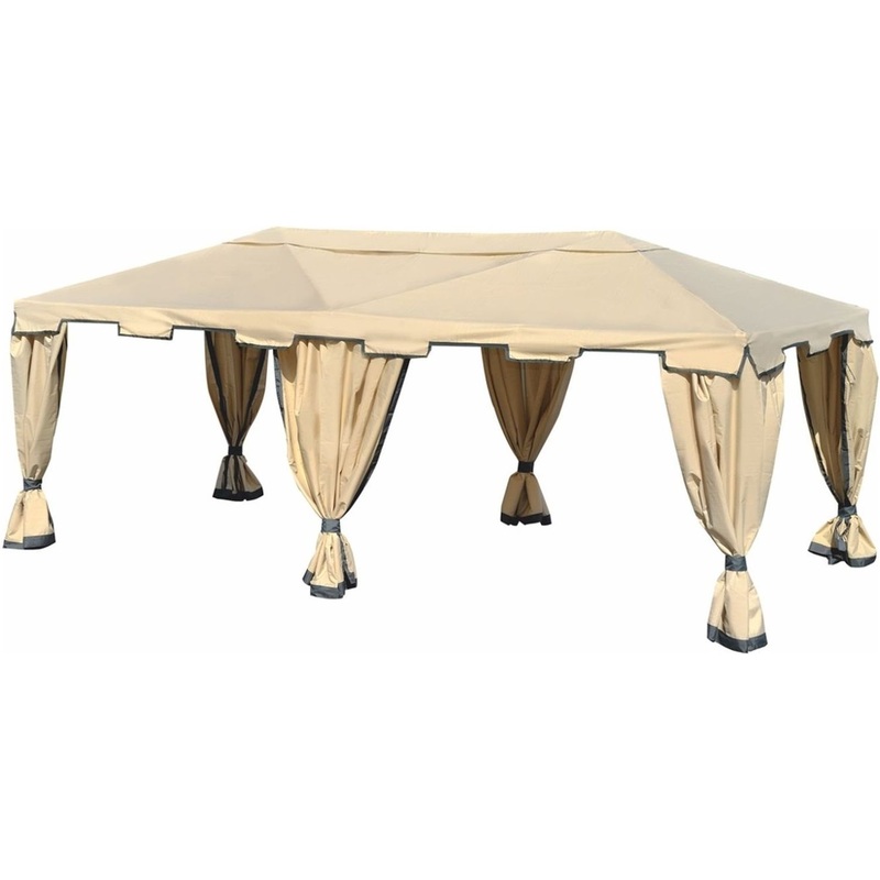 Изображение товара Садовый тент Green Glade 1048 бежевый 6000х3000х2500 мм полиэстер металл