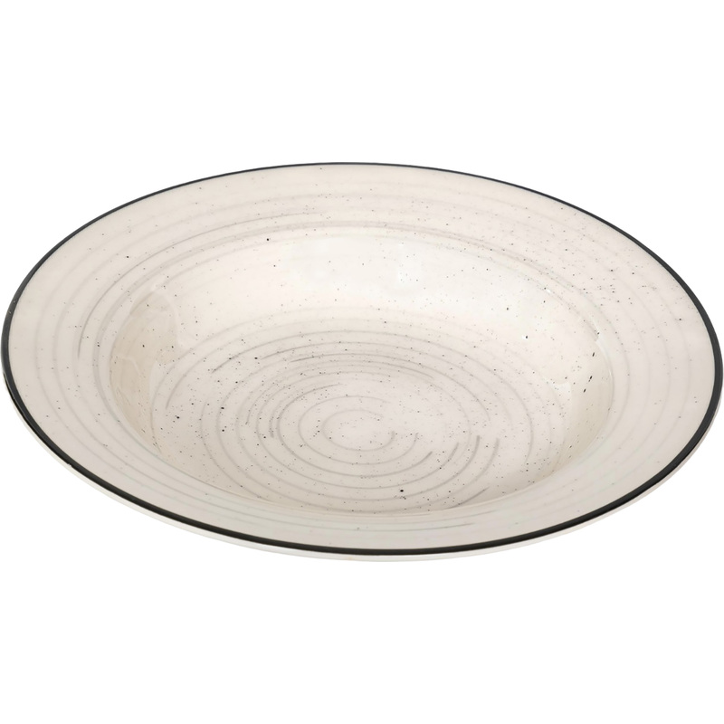 Изображение товара Тарелка суповая Elrington Фьюжен Хиона керамика 22 см молочная/чёрная (6 штук в упаковке) Изображение товара Тарелка суповая Elrington Фьюжен Хиона керамика 22 см молочная/чёрная (6 штук в упаковке)